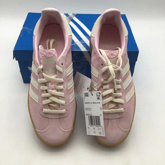 Adidas Gazelle Bold W Clear Pink White JQ7777 Womens Platform Shoes Size 6 NEW - Picture 3 of 7